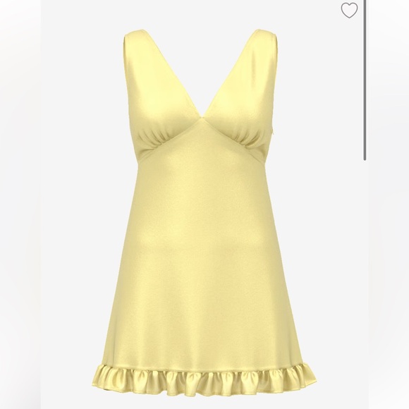 SUMMER FLING SATIN RUFFLE DRESS - Picture 3 of 3